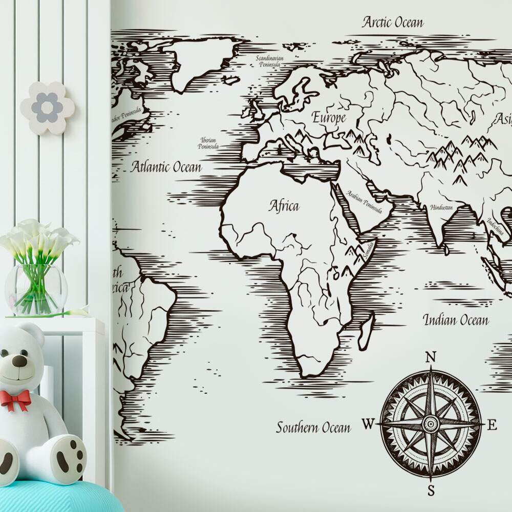 Papel de Parede Mapa Mundi - 004 MP