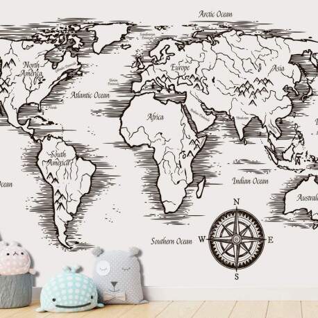 Papel de Parede Mapa Mundi - 004 MP