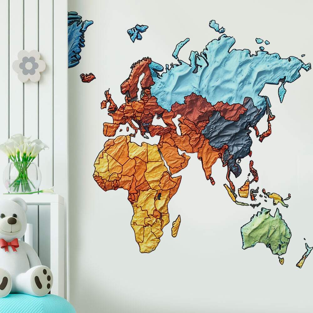 Papel de Parede Mapa Mundi - 006 MP