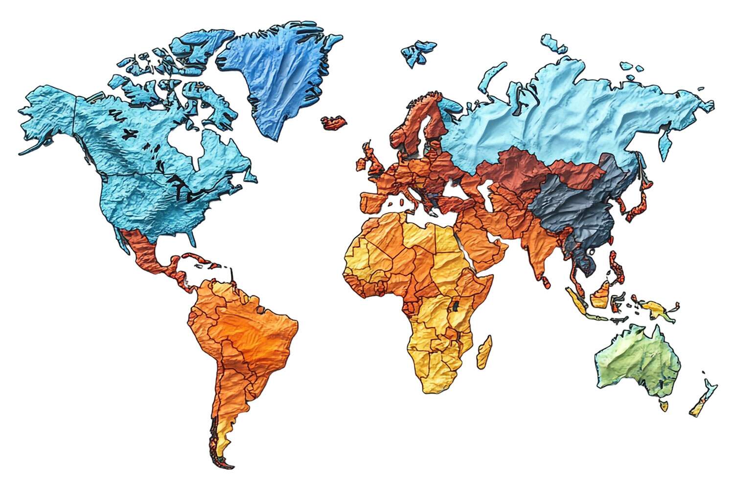 Papel de Parede Mapa Mundi - 006 MP