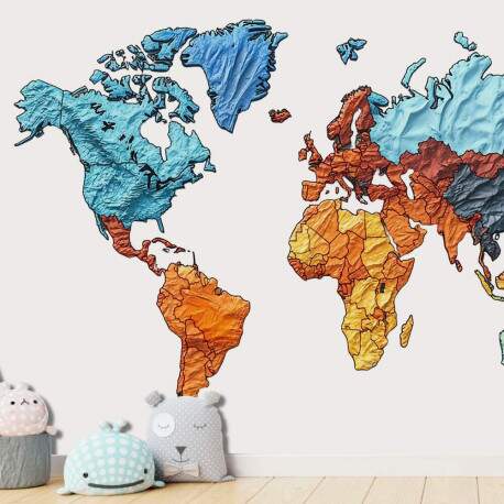 Papel de Parede Mapa Mundi - 006 MP
