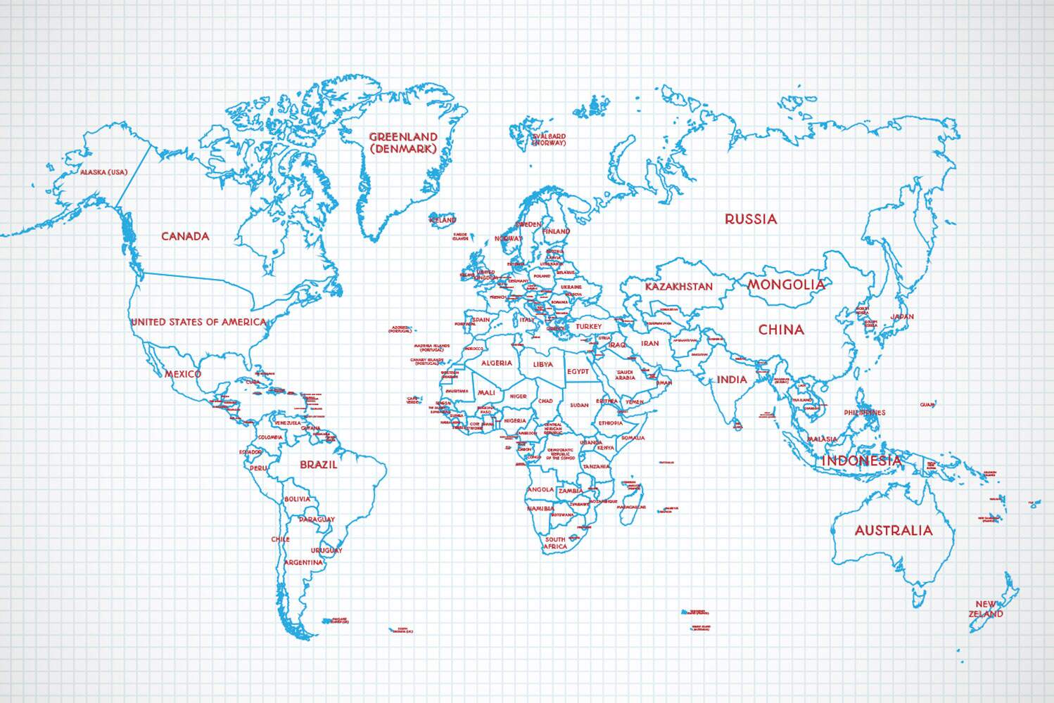 Papel de Parede Mapa Mundi - 005 MP