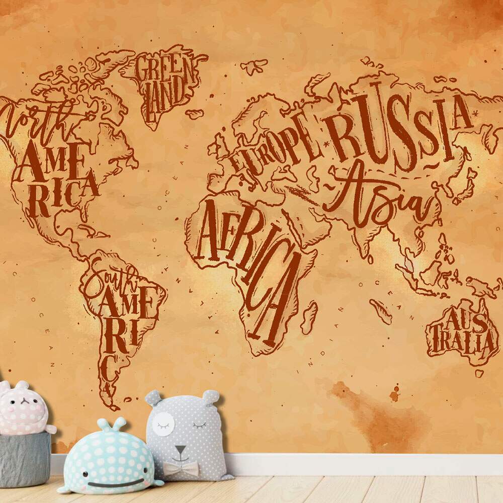Papel de Parede Mapa Mundi - 007 MP