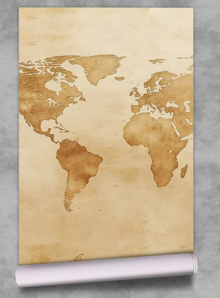 Papel de Parede Mapa Mundi - 015 MP