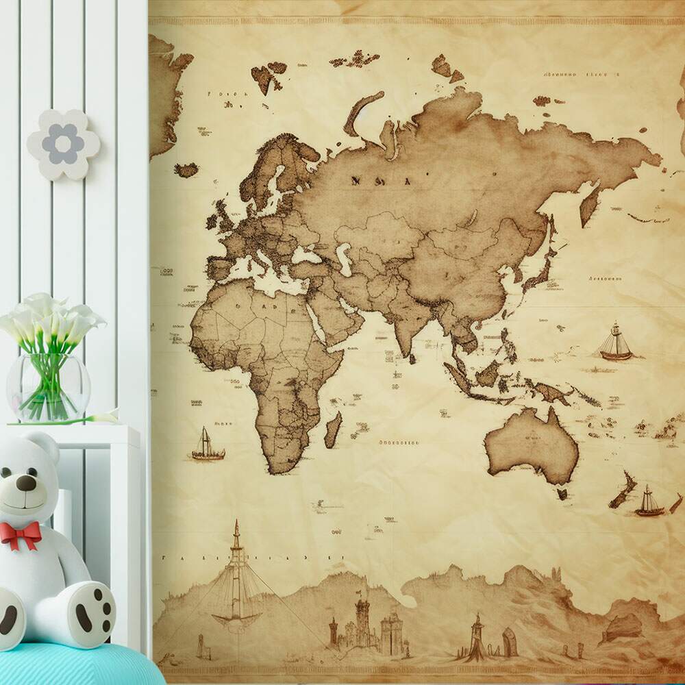 Papel de Parede Mapa Mundi - 020 MP