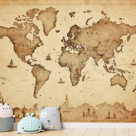 Papel de Parede Mapa Mundi - 020 MP