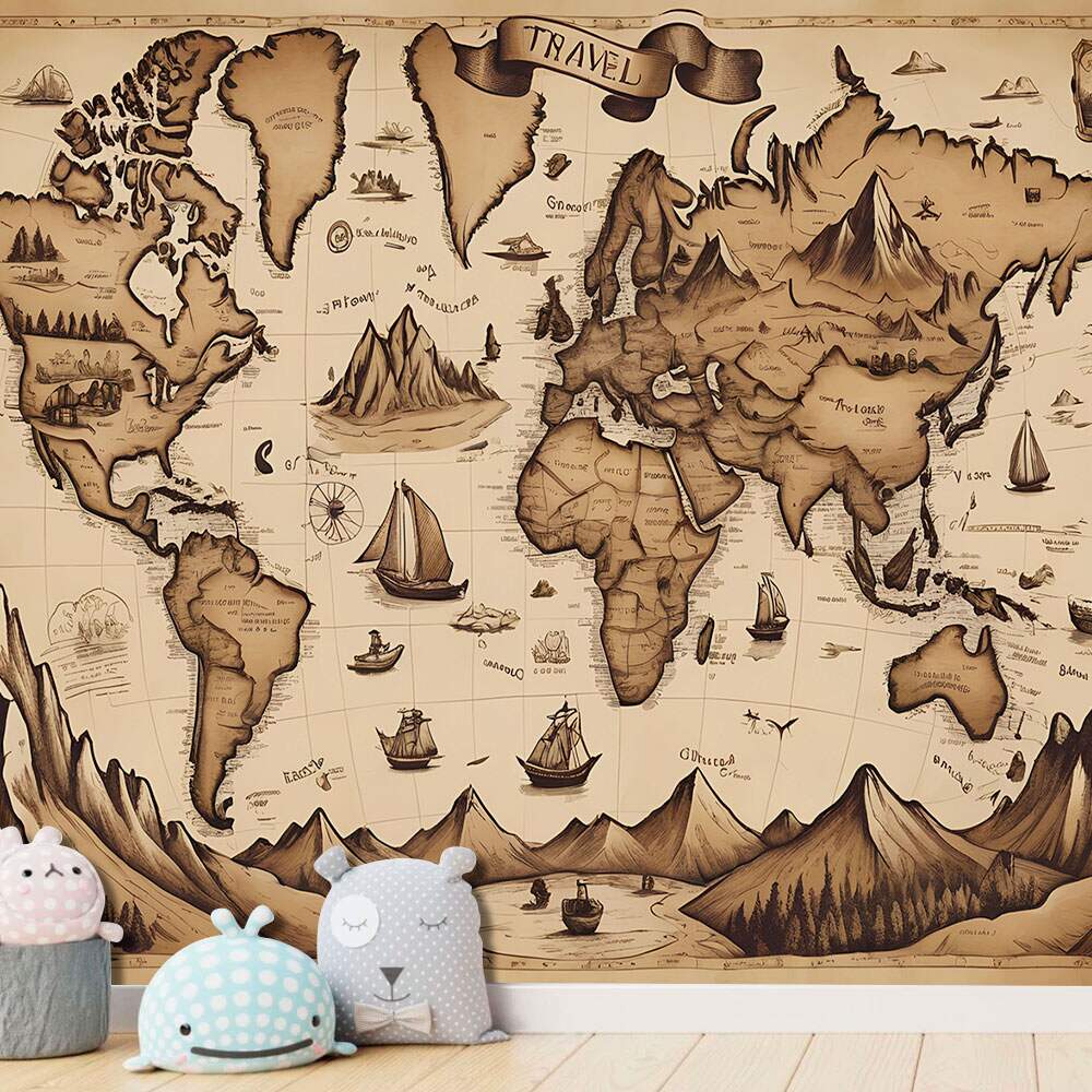 Papel de Parede Mapa Mundi - 021 MP