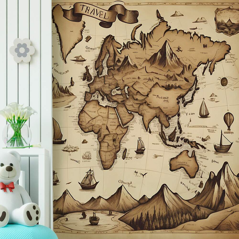 Papel de Parede Mapa Mundi - 021 MP