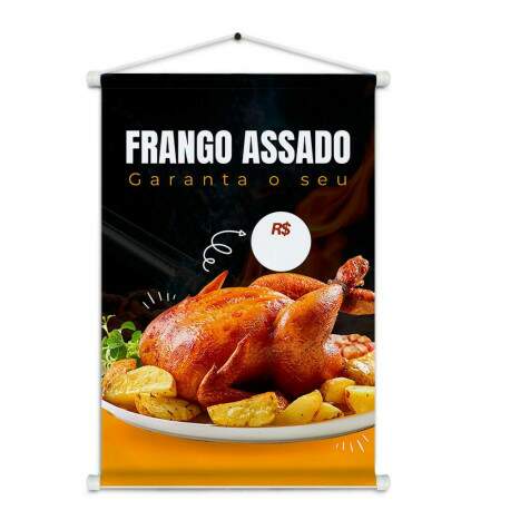 Banner Impresso em Lona Comidas Frango Assado - 002