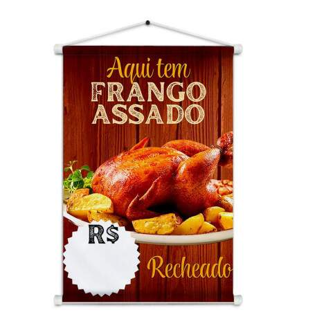 Banner Impresso em Lona Comidas Frango Assado - 004