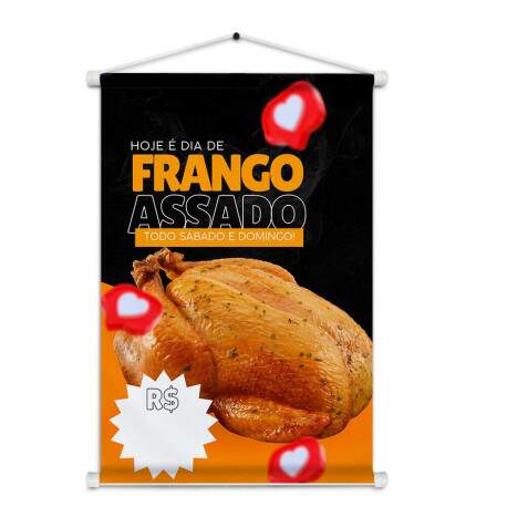Banner Impresso em Lona Comidas Frango Assado - 005