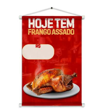 Banner Impresso em Lona Comidas Frango Assado - 007