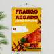 Banner Impresso em Lona Comidas Frango Assado - 008