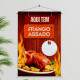 Banner Impresso em Lona Comidas Frango Assado - 010