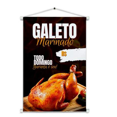 Banner Impresso em Lona Comidas Frango Assado - 013