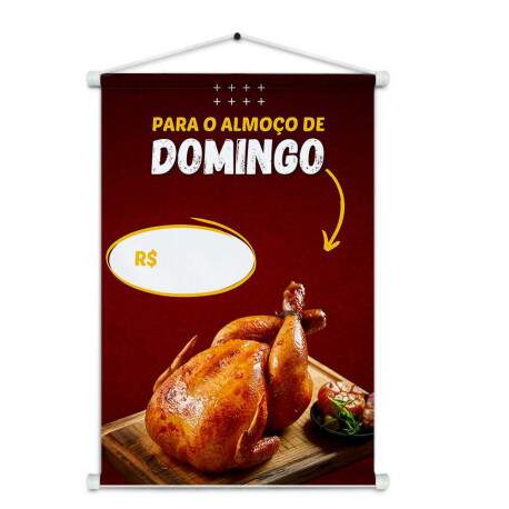Banner Impresso em Lona Comidas Frango Assado - 014