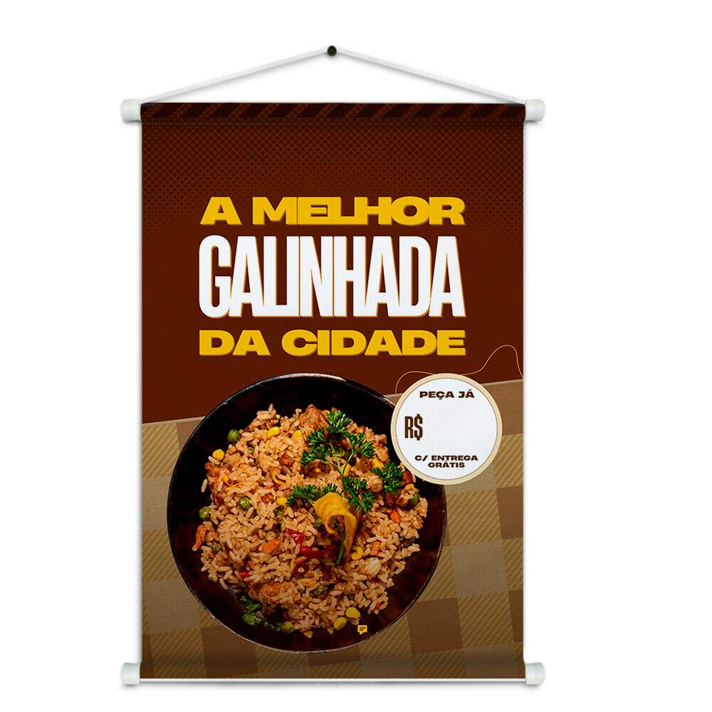 Banner Impresso em Lona Comidas Marmitex - 002