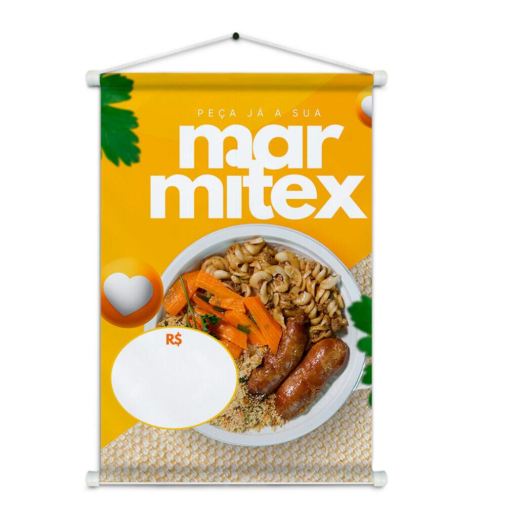 Banner Impresso em Lona Comidas Marmitex - 003