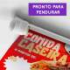 Banner Impresso em Lona Comidas Marmitex - 008