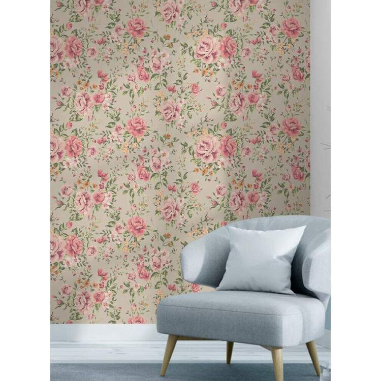 Papel de Parede Floral Rosas Mod 083