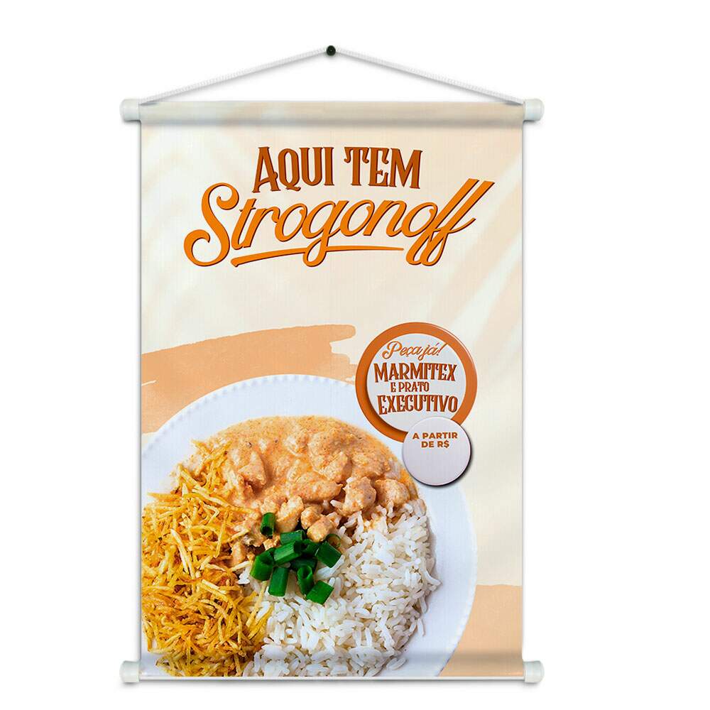 Banner Impresso em Lona Comidas Marmitex - 021