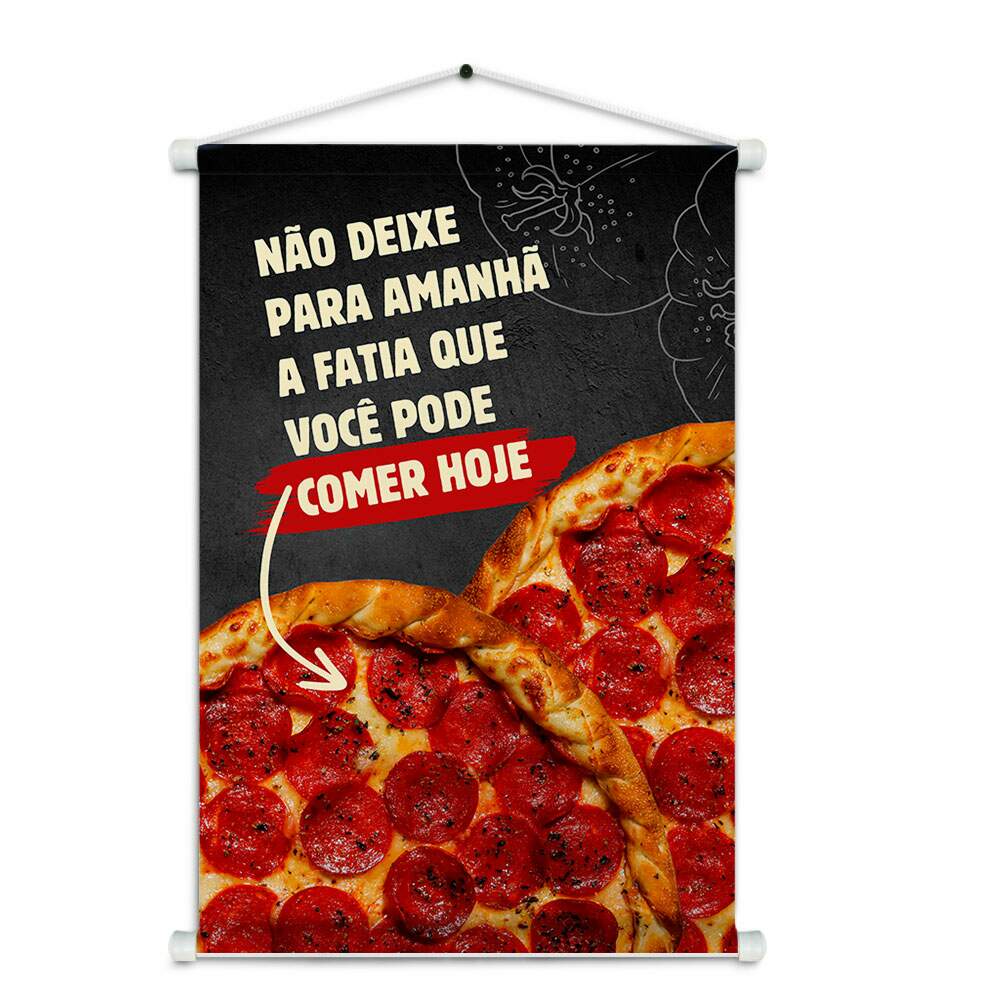 Banner Impresso em Lona Comidas Pizza - 001