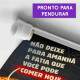 Banner Impresso em Lona Comidas Pizza - 001