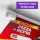 Banner Impresso em Lona Comidas Pizza - 009