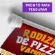 Banner Impresso em Lona Comidas Pizza - 012