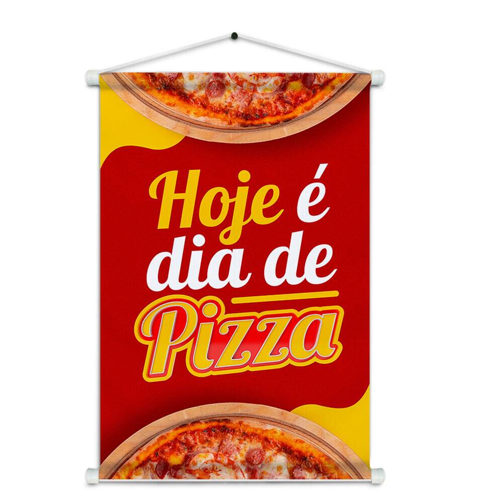 Banner Impresso em Lona Comidas Pizza - 015