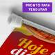 Banner Impresso em Lona Comidas Pizza - 015
