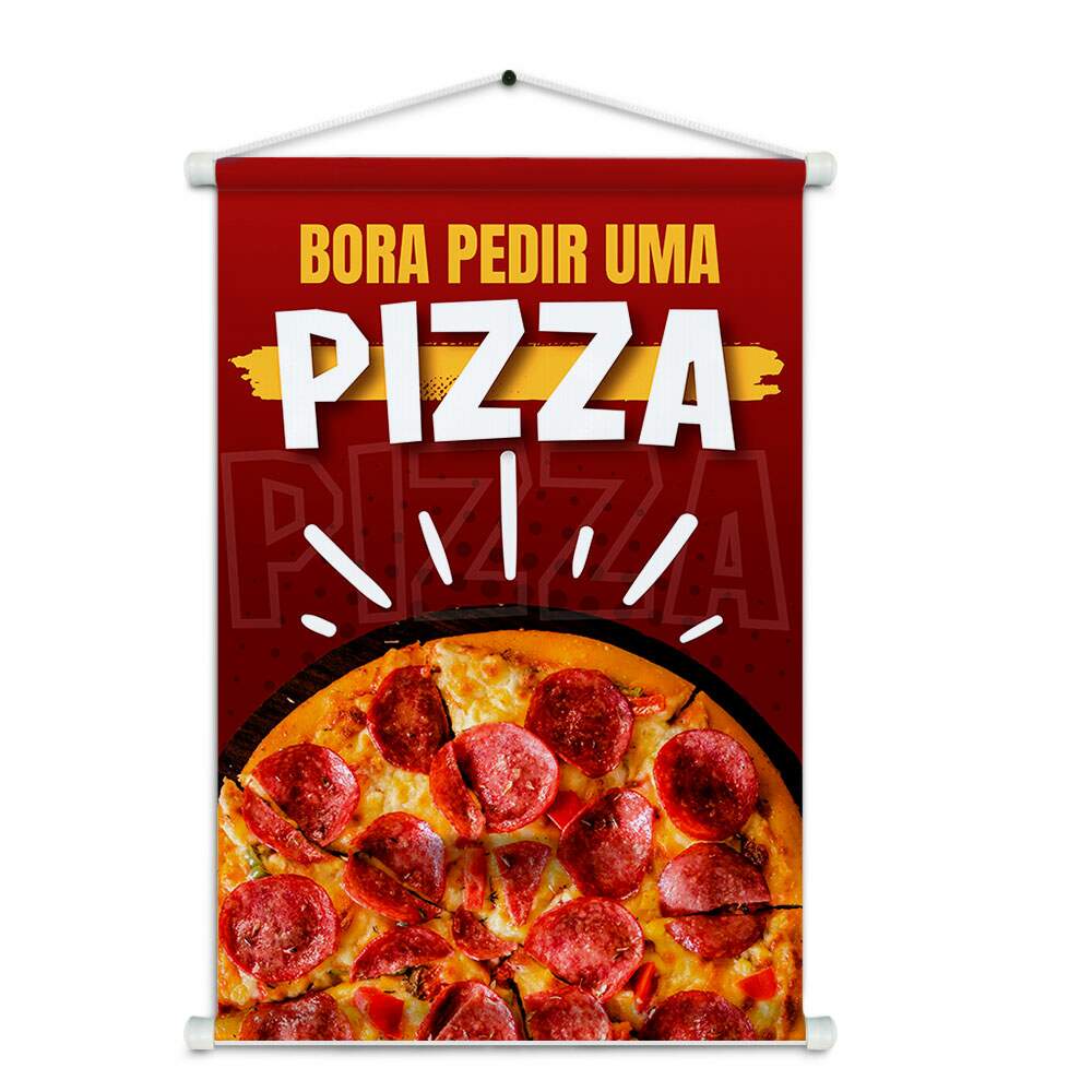 Banner Impresso em Lona Comidas Pizza - 017