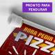 Banner Impresso em Lona Comidas Pizza - 017