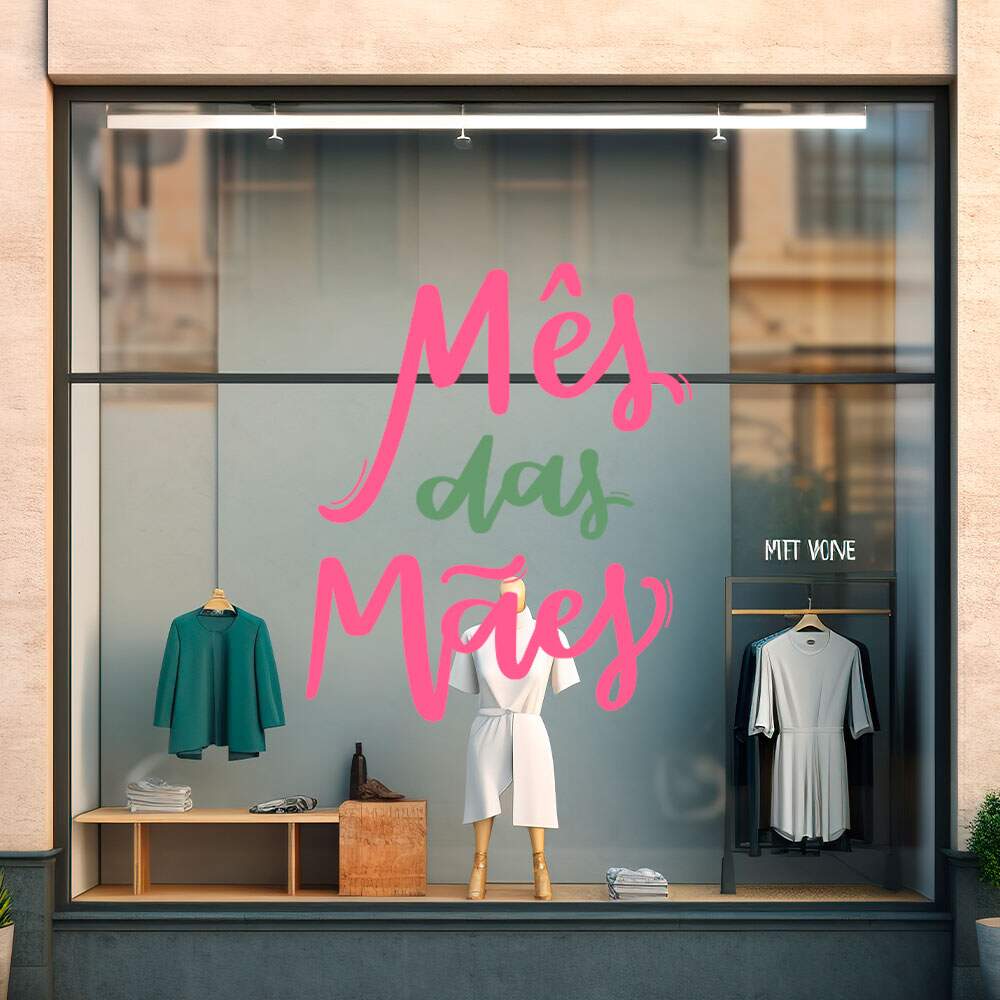 Adesivo Para Vitrine Dia Das Mes - 023