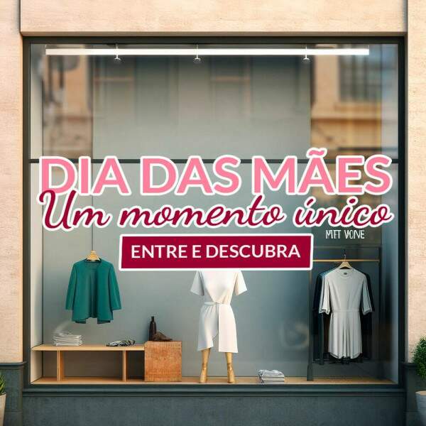 Adesivo Para Vitrine Dia Das Mes - 008