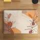 Skin Notebook Flor Abstrato Marrom Boho