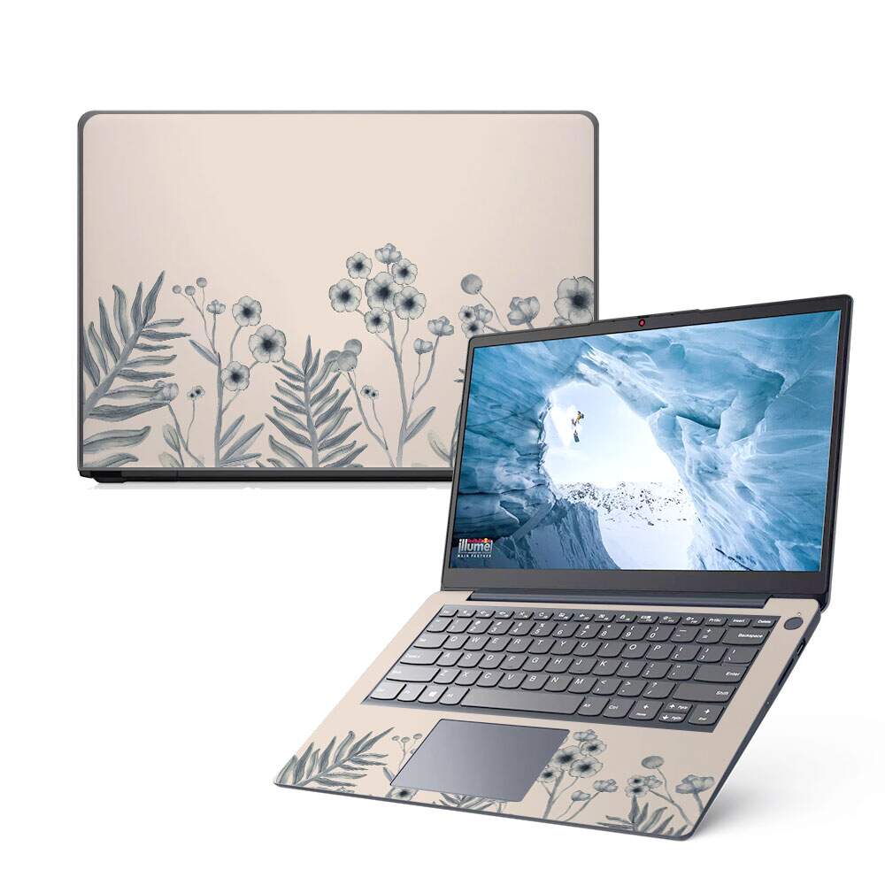 Skin Notebook Flores Aquarela