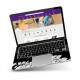 Skin Notebook Flores Preto E Branco