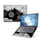 Skin Notebook Flores Preto E Branco