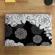 Skin Notebook Flores Preto E Branco