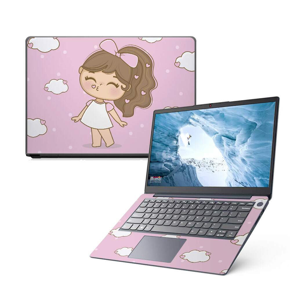 Skin Notebook Garota Mandando Beijo
