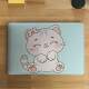 Skin Notebook Gatinho Fundo Azul
