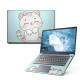 Skin Notebook Gatinho Fundo Azul