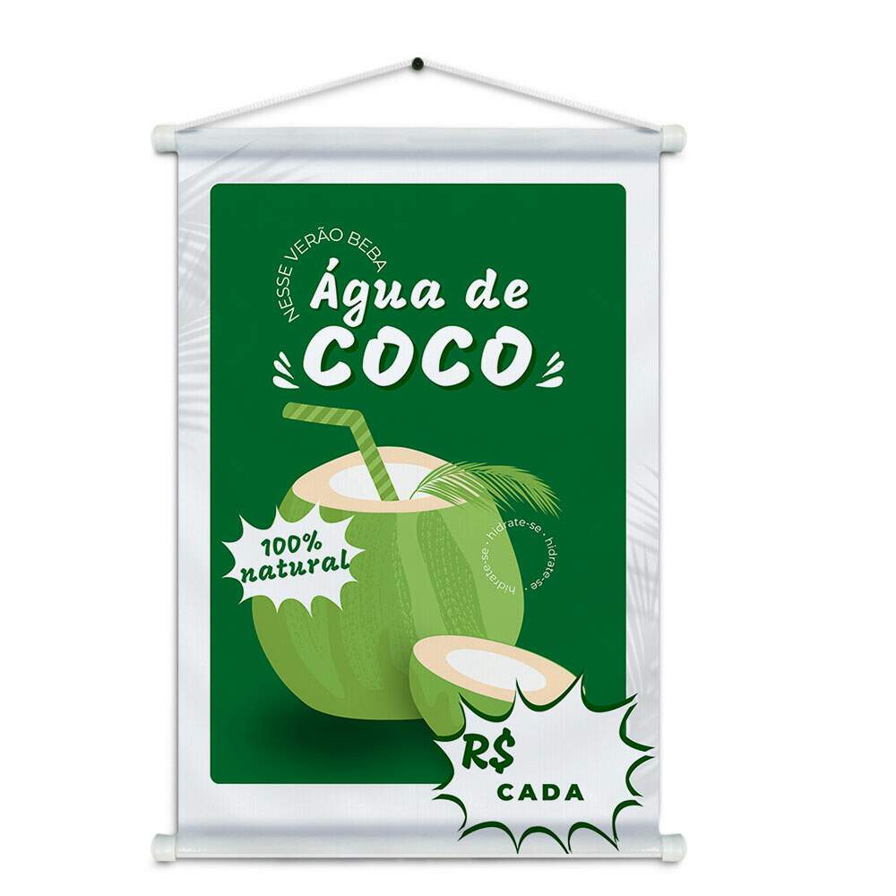 Banner Impresso em Lona gua de Coco