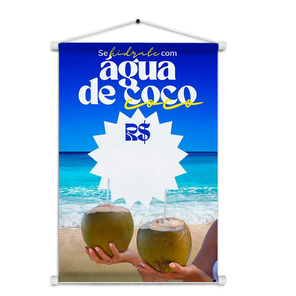 Banner Impresso em Lona gua de Coco
