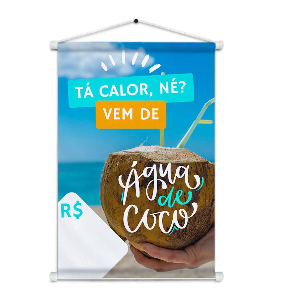 Banner Impresso em Lona gua de Coco