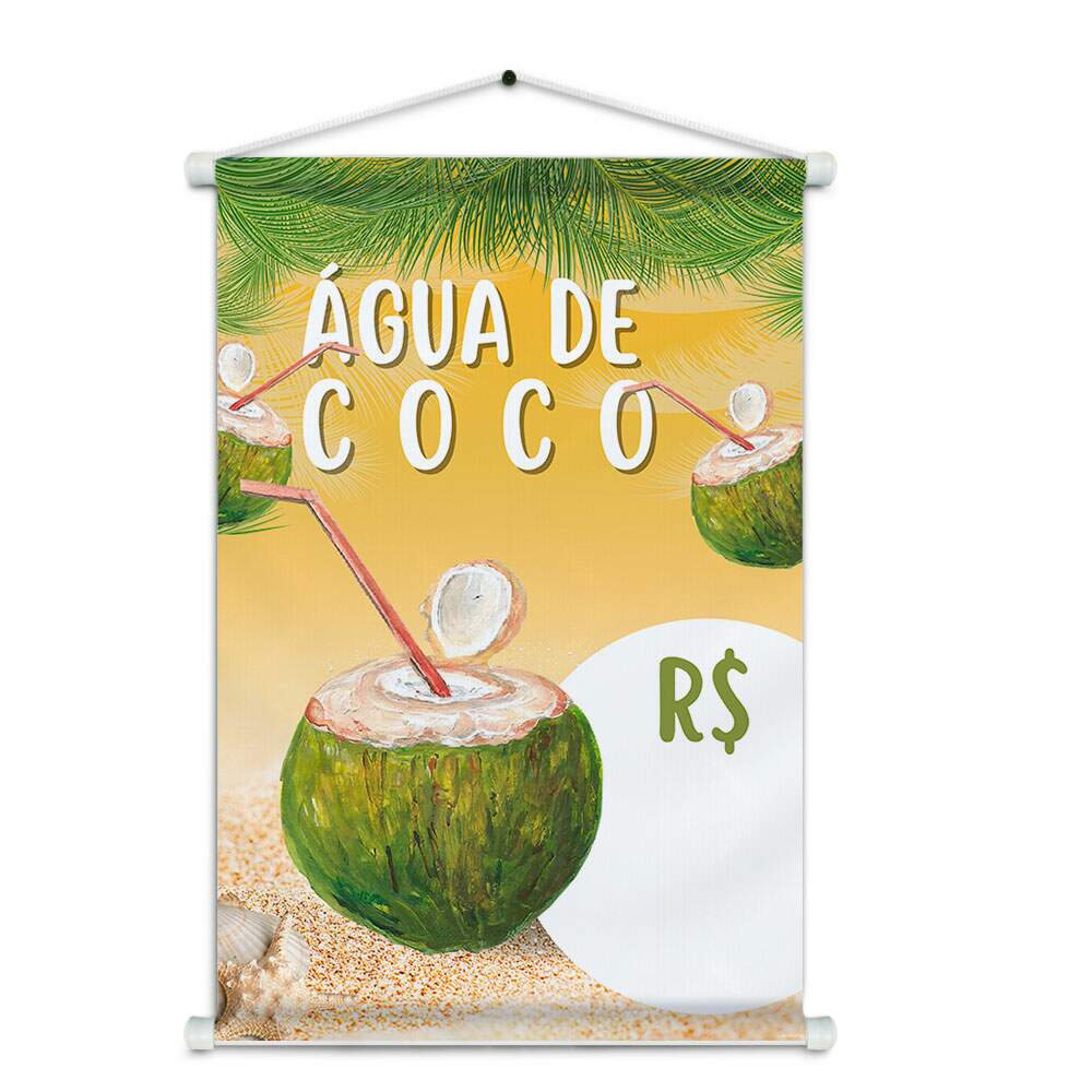 Banner Impresso em Lona gua de Coco
