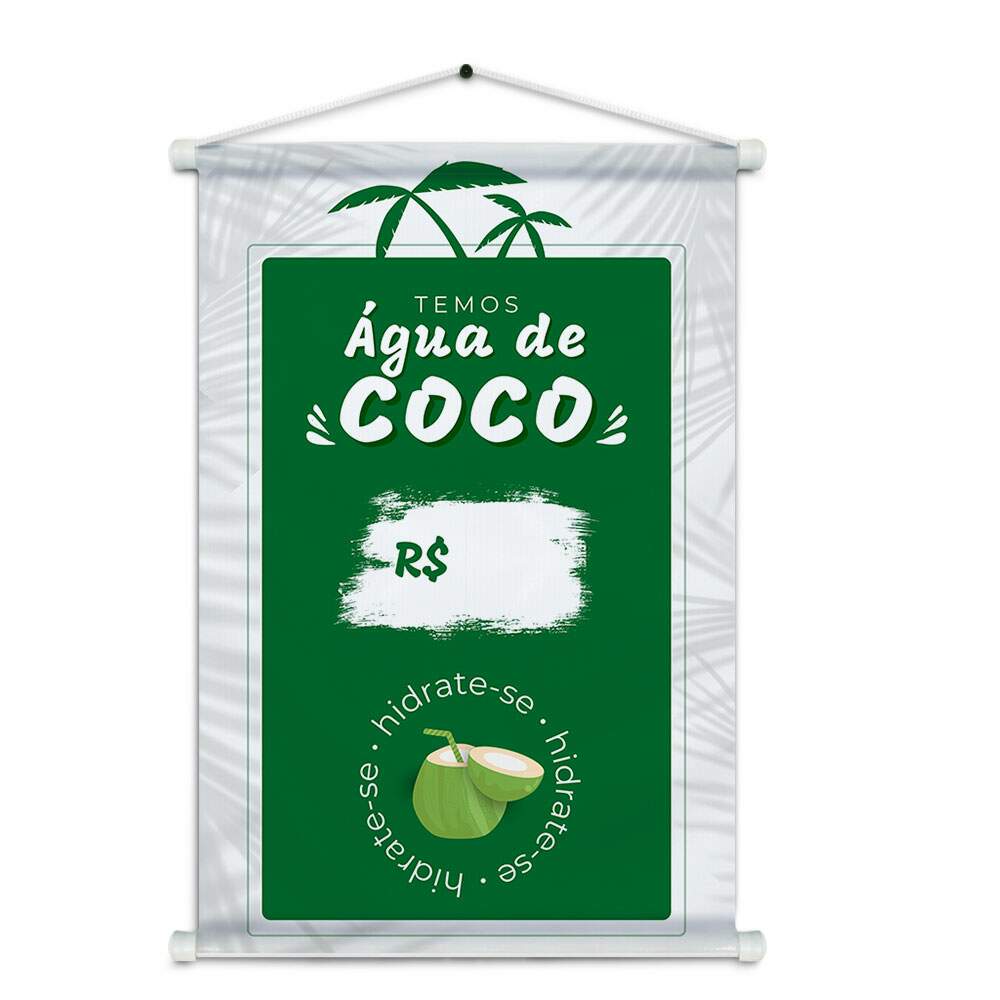 Banner Impresso em Lona gua de Coco