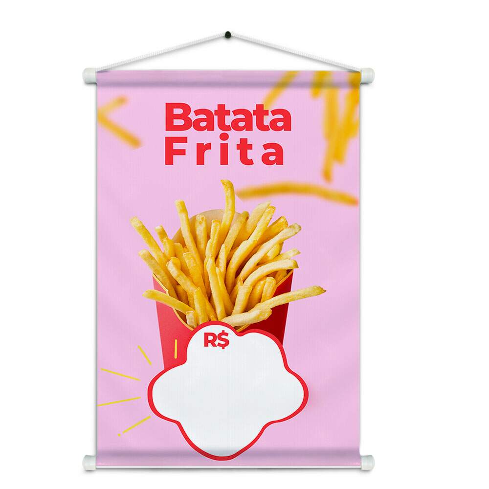 Banner Impresso em Lona Batata Frita