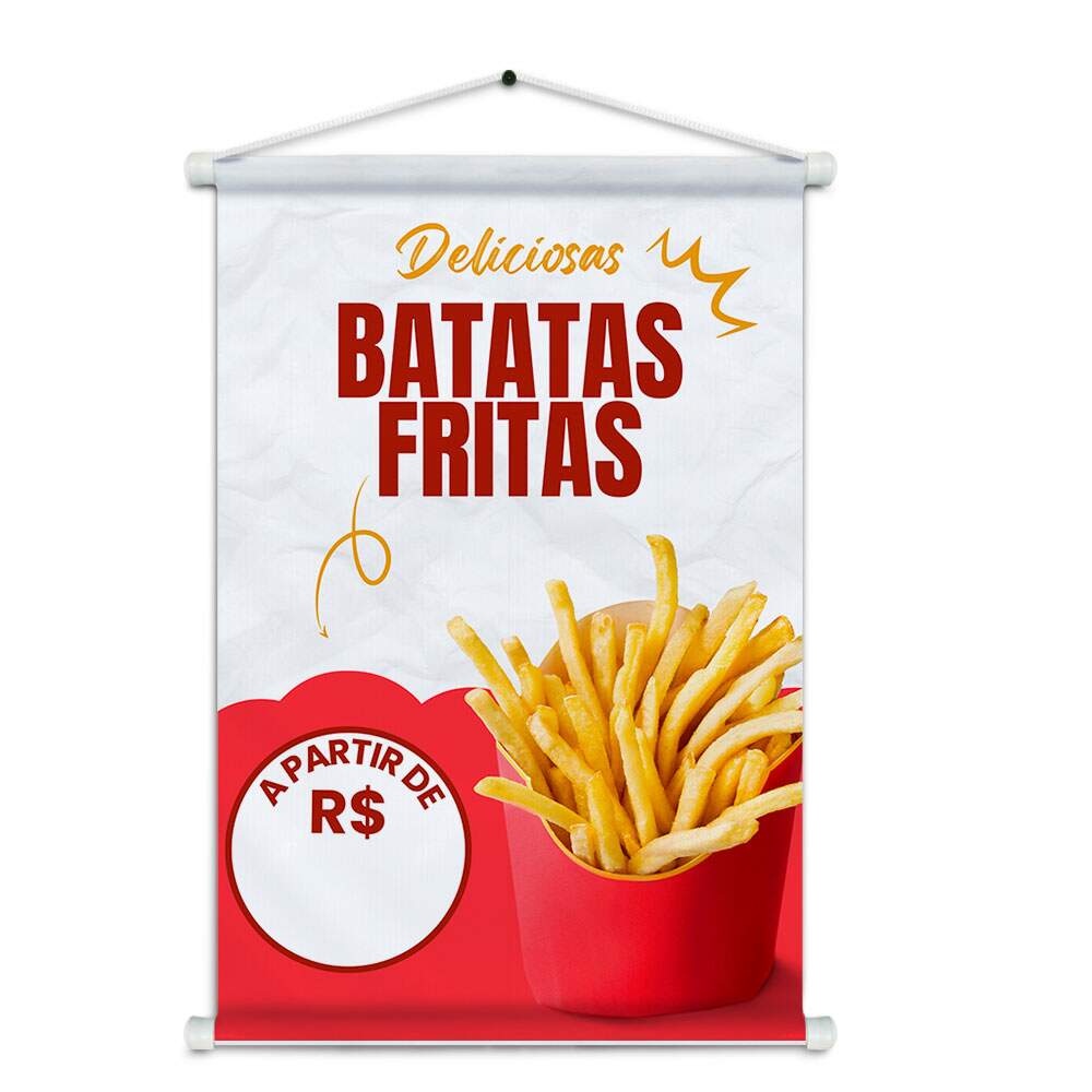 Banner Impresso em Lona Batata Frita